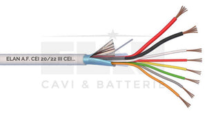 CABLE ALARM SCREENED 2x0.75+8x0.22mm WHITE ERAYA