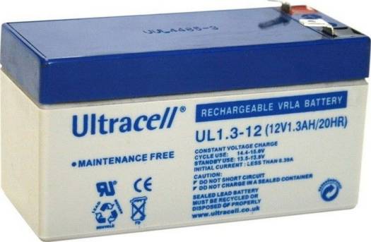 BATTERY LEAD ACID 12V 1.3A ULTRACELL L93xW43xH58mm