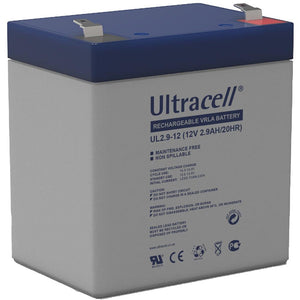 BATTERY LEAD ACID 12V 2.9A ULTRACELL L79xW56xH105m