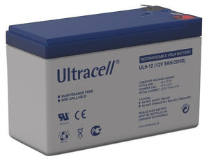 BATTERY LEAD ACID 12V 9A ULTRACELL L151mmxW65xH96m