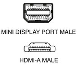 LEAD MINI DISPLAY PORT-HDMI PLUG 1.8M