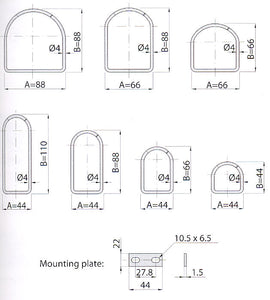 CABLE MANAGEMENT CLAMPS A 66X88MM