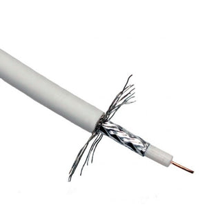 CABLE MINI COAX RG 59 75 OHM WHITE ECA 100M ELAN