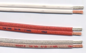 CABLE SPEAKER FLAT 2x1mm OFC GREY TASKER