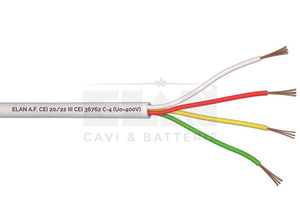 CABLE ALARM 4x0.22mm COPPER ECA 100M ELAN