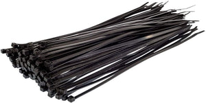 CABLE TIES 100 x 2.5mm BLACK INDOOR/OUTDOOR 100pc