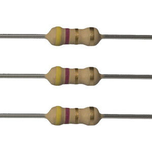 RESISTOR  0.5W  4.7 OHM METALFILM